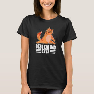 T-shirt Propriétaire du chat Crazy Cat Papa Meilleur Chat