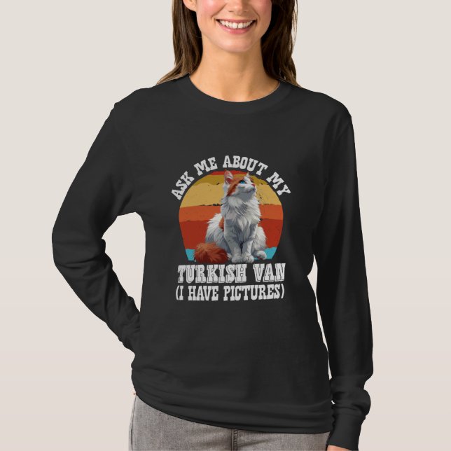 T-shirt Propriétaire du chat ME DEMANDEZ-MOI À PROPOS DE M (Devant)