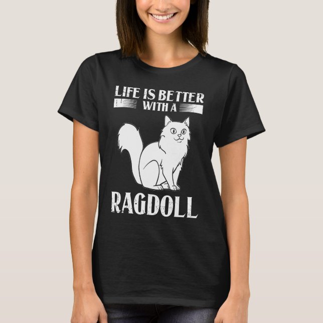 T-shirt Propriétaire du chat Ragdoll (Devant)