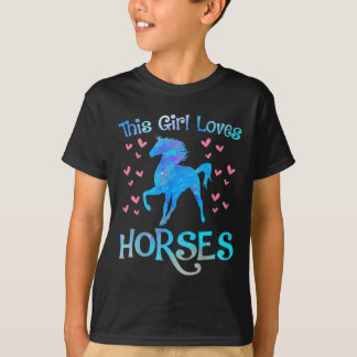 T-shirt Propriétaire Du Cheval Cette Fille Aime Les Chevau