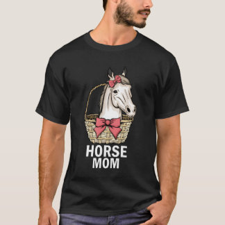 T-shirt Propriétaire du cheval Maman Cheval Équitation équ