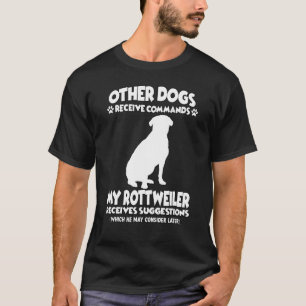 T-shirt Propriétaire du chien d'entraînement Rottweiler