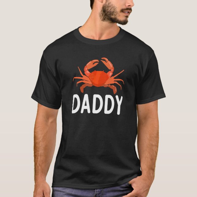 T-shirt Propriétaire du crabe Crabe papa (Devant)