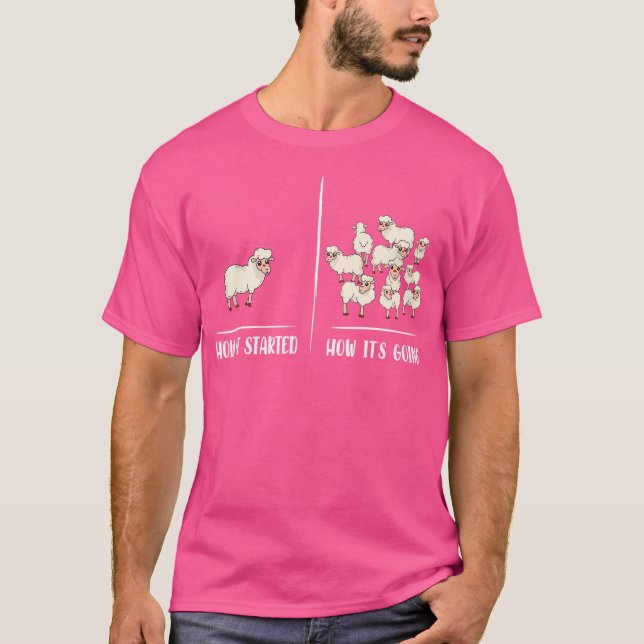 T-shirt Propriétaire Du Mouton Comment Ça A Commencé Comme (Devant)