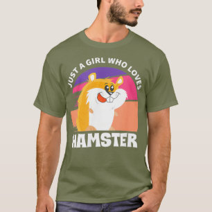 T-shirt Propriétaire d'un hamster juste une fille qui aime