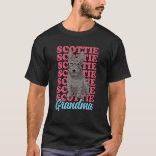 T-shirt Propriétaire écossais de chien de grand-mère Terri