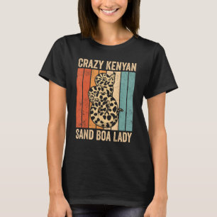 T-shirt Propriétaire folle de serpent Kényan Sand Boa Lady