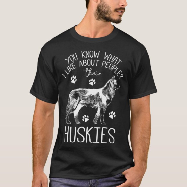 T-shirt Propriétaire Husky Chien sibérien Husky (Devant)