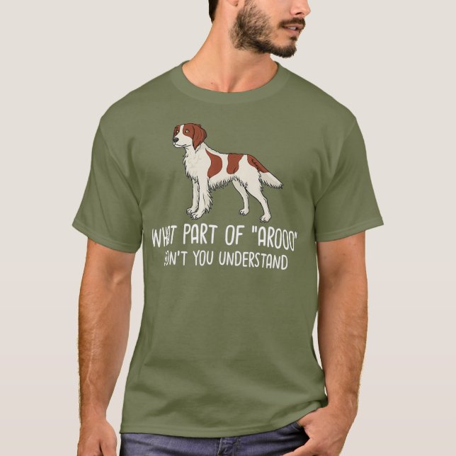 T-shirt Propriétaire Irlandais Des Chiens De Chien Rouge E (Devant)