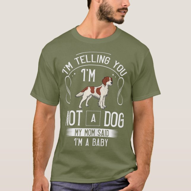 T-shirt Propriétaire Irlandais Des Chiens De Chien Rouge E (Devant)
