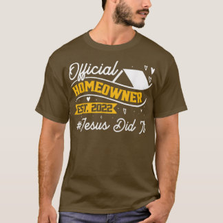 T-shirt Propriétaire Officiel Ménage 2022 Nouveau Propriét