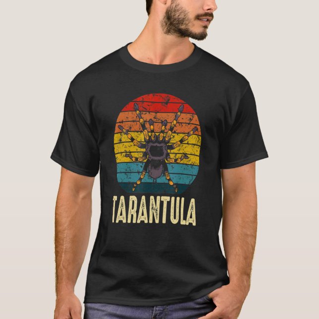 T-shirt Propriétaire Rétro de Tarentule Animal de Compagni (Devant)