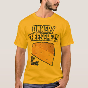 T-shirt Propriétaire/T-shirt de Cheesehead (affligé)