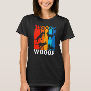 T-shirt Propriétaire vintage de chien coloré Malinois belg