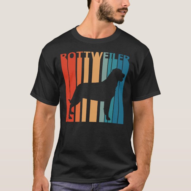 T-shirt Propriétaire vintage de Rottweiler (Devant)