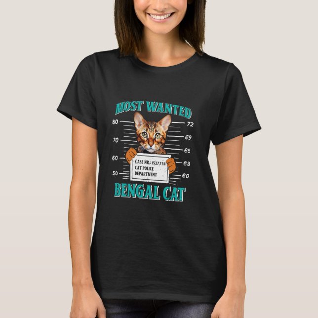 T-shirt Propriétaires de chat Bengal LES AMOUREUX DE CHAT  (Devant)