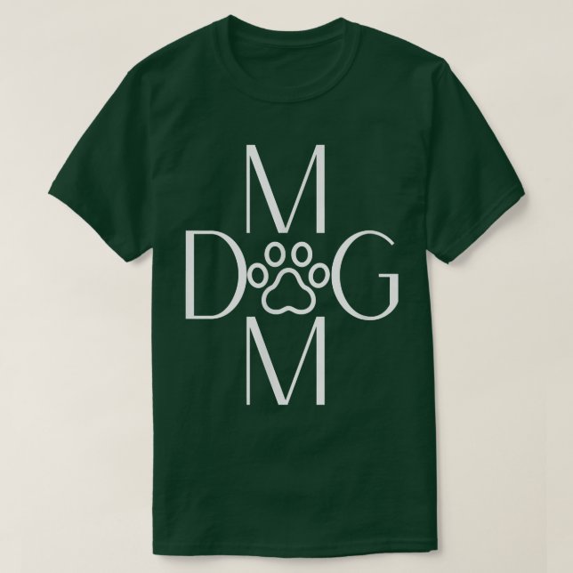 T-shirt Propriétaires de chien doux Tee Dit Chien Maman Pa (Design devant)