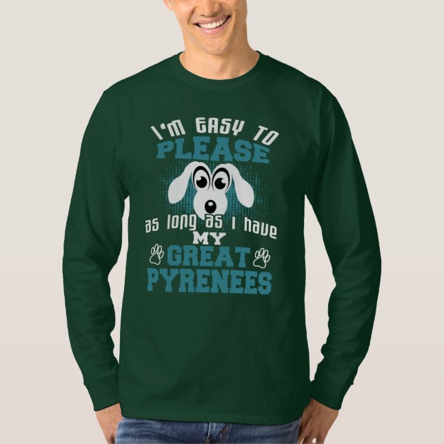 T-shirt Propriétaires de chiens de grande pyrénées amusant (Devant)