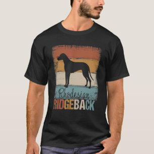 T-shirt Propriétaires de chiens Rhodesian Ridgeback Retro