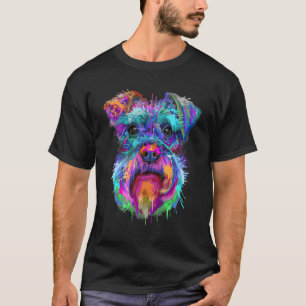 T-shirt Propriétaires Schnauzer Splash Cute Schnauzer