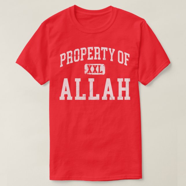 T-shirt propriété d'allah (Design devant)
