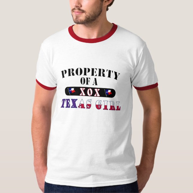 T-shirt Propriété de chemise de fille du TEXAS (Devant)