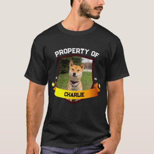 T-shirt Propriété de chien animal de compagnie papa maman 