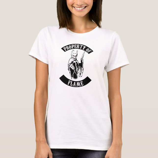 T-shirt Propriété de flamme (Devant)