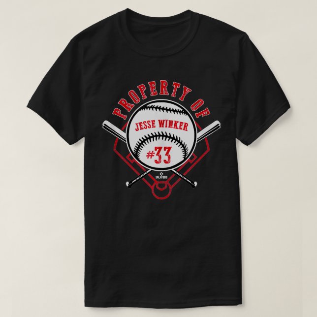 T-shirt Propriété De Jesse Winker (Design devant)
