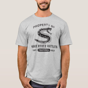 T-shirt Propriété de la rivière Snake Rattlers de patin