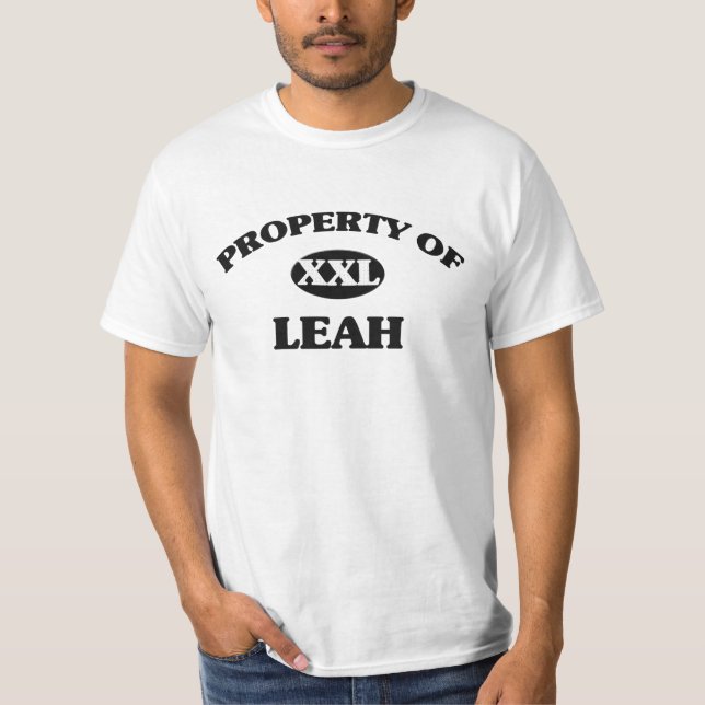 T-shirt Propriété de LEAH (Devant)