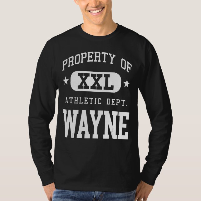 T-shirt Propriété de l'école d'athlétisme Wayne XXL (Devant)