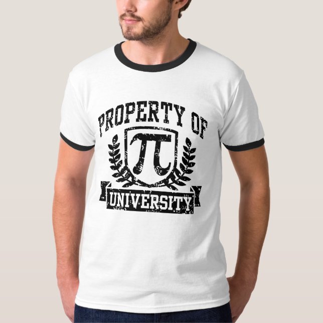 T-shirt Propriété de l'Université Pi (Devant)
