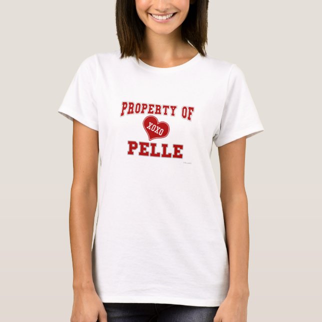 T-shirt Propriété de Pelle (rouge) (Devant)