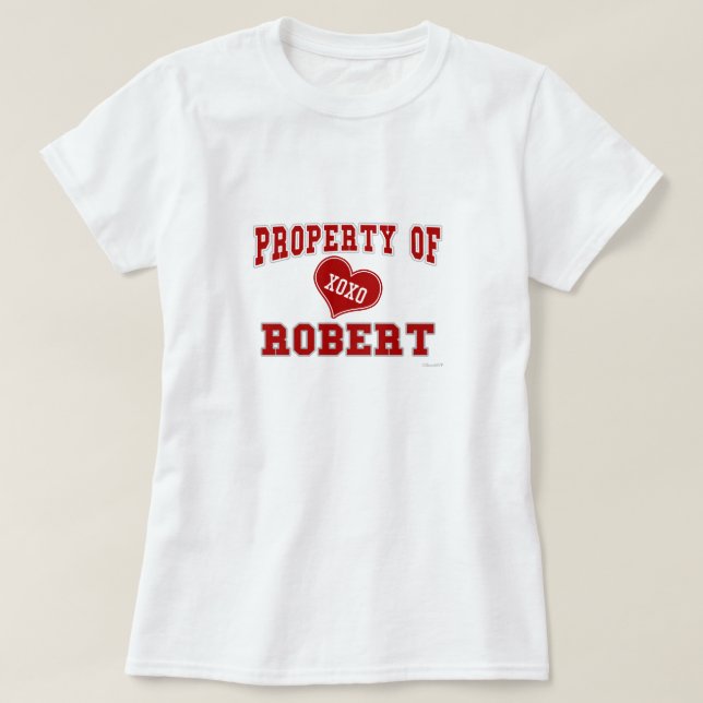 T-shirt Propriété de Robert (Design devant)