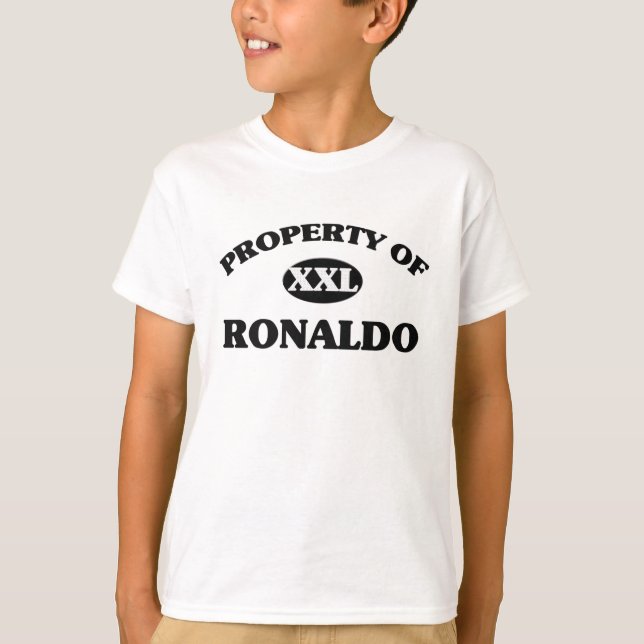 T-shirt Propriété de RONALDO (Devant)