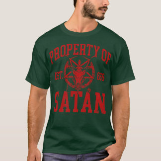 T-shirt propriété de satan