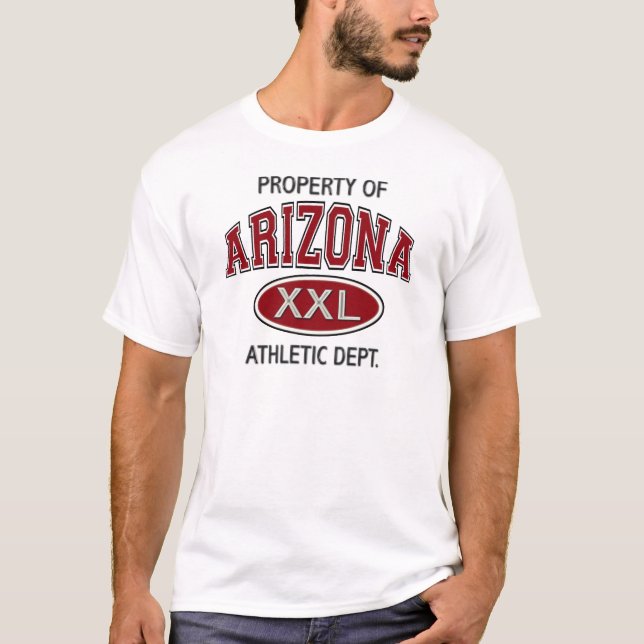 T-SHIRT PROPRIÉTÉ DE SERVICE SPORTIF DE L'ARIZONA (Devant)