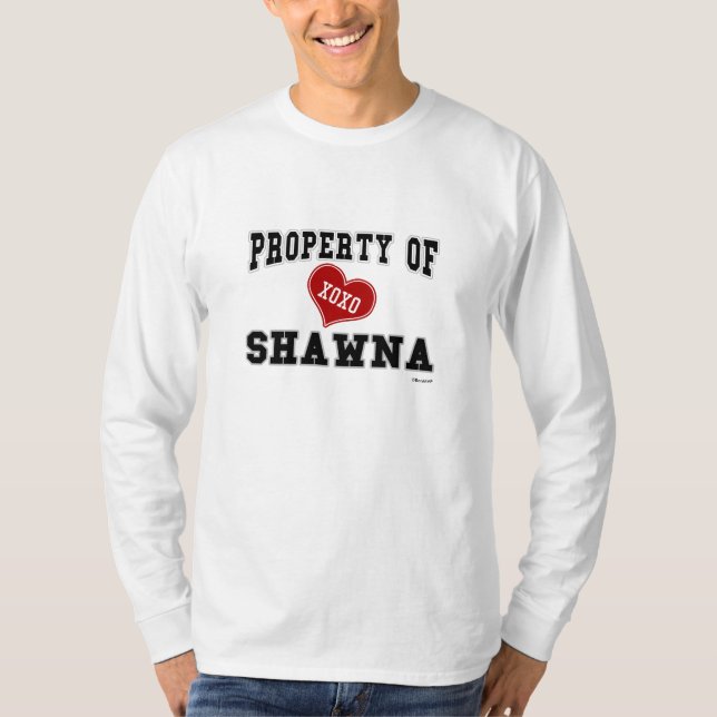 T-shirt Propriété de Shawna (Devant)