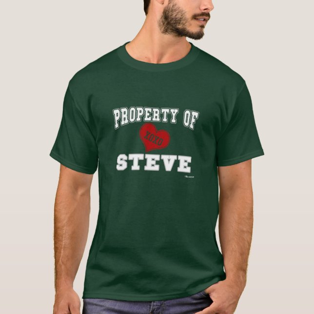 T-shirt Propriété de Steve (Devant)