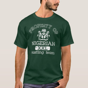 T-shirt Propriété d'équipe de hâte nigérienne