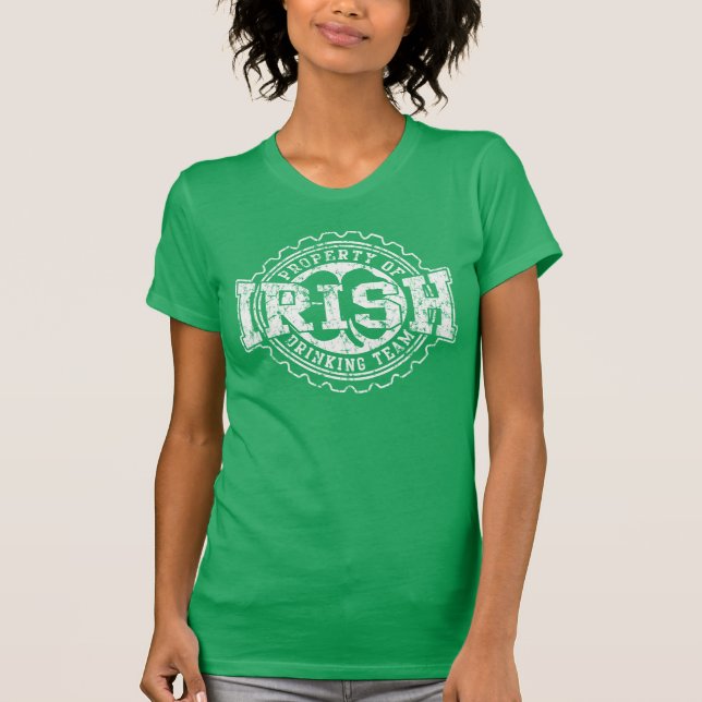 T-shirt Propriété d'équipe potable irlandaise (Devant)