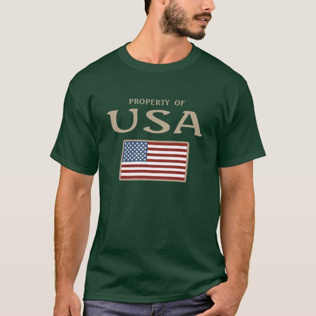 T-shirt Propriété des Etats-Unis (Devant)
