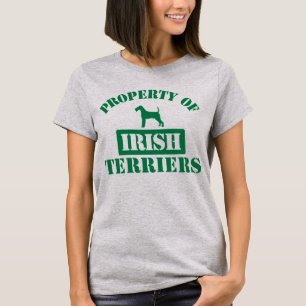 T-shirt Propriété des terriers irlandais, femmes