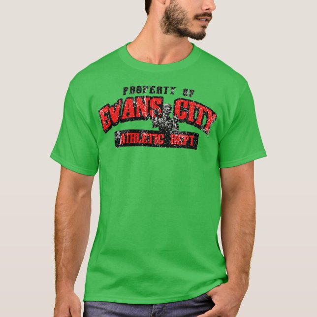 T-shirt Propriété du département sportif de Evans City (Devant)
