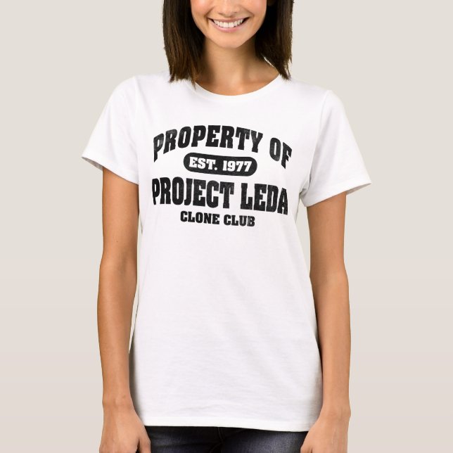 T-shirt Propriété du projet Léda (noir) (Devant)