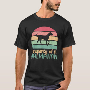T-shirt Propriété d'un Dalmatien 