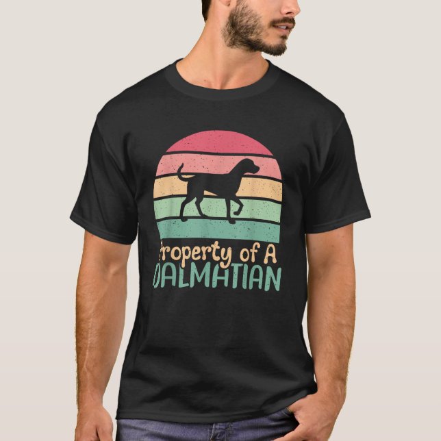 T-shirt Propriété d'un Dalmatien  (Devant)