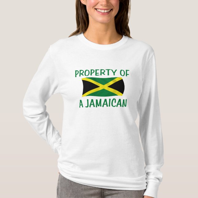 T-shirt Propriété d'un jamaïcain (Devant)