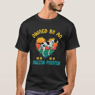 T-shirt Propriété D'Un Pointeur Anglais Vintage